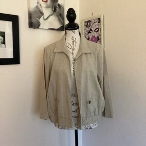 Carole Wren Classic Beige Women's Blazer Medium